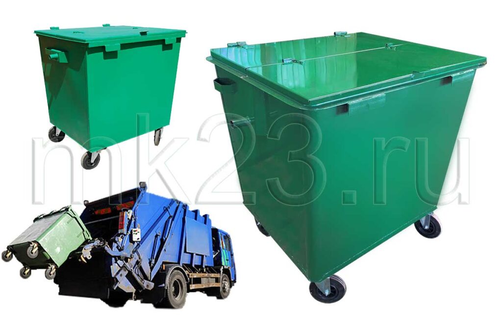 Купить контейнер для мусора 1,1 м3 в Краснодаре